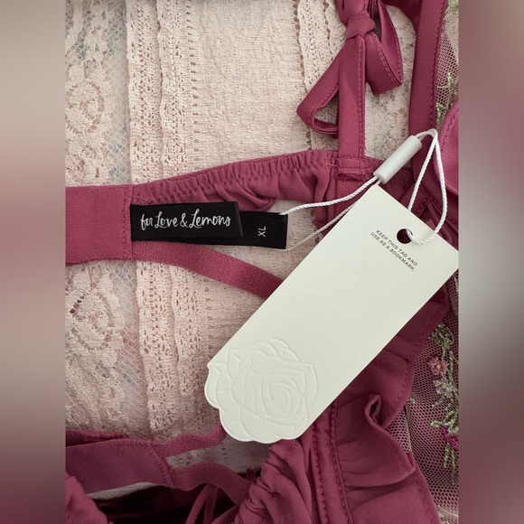 For Love & Lemons Camila Sleeved Slip Dress - Picture 9 of 10